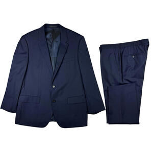 Hugo Boss Huge2/Genius1 Wool 2-Piece Suit Blue Size US 42 S | 36 W